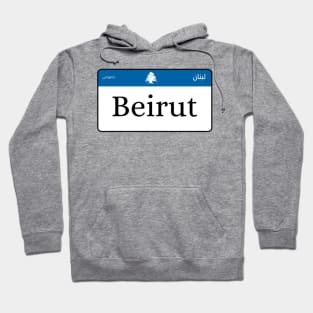 Beirut license plate Hoodie